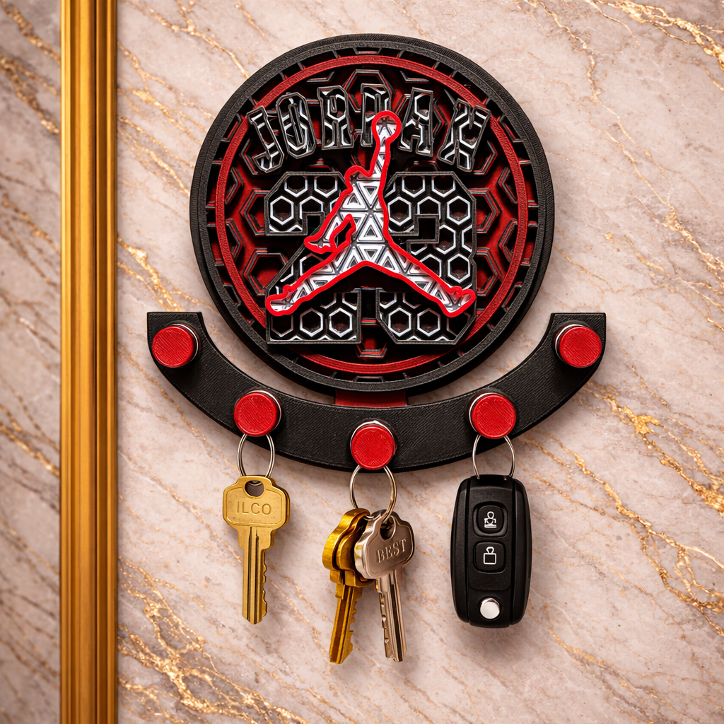 Porte-Clés Mural Jordan 23 – Design Premium