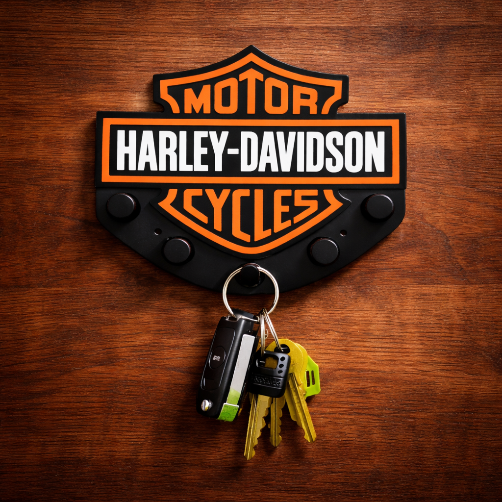Porte-Clés Mural Harley-Davidson – Design Premium