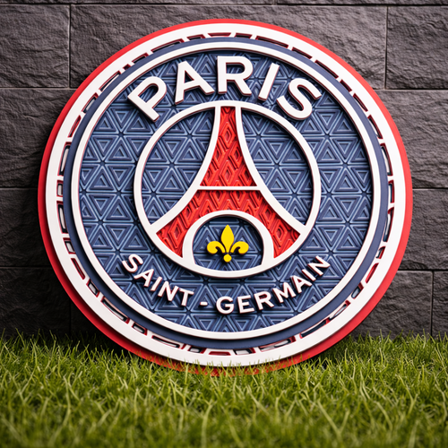 Mosaïque Décorative PSG – Design Premium