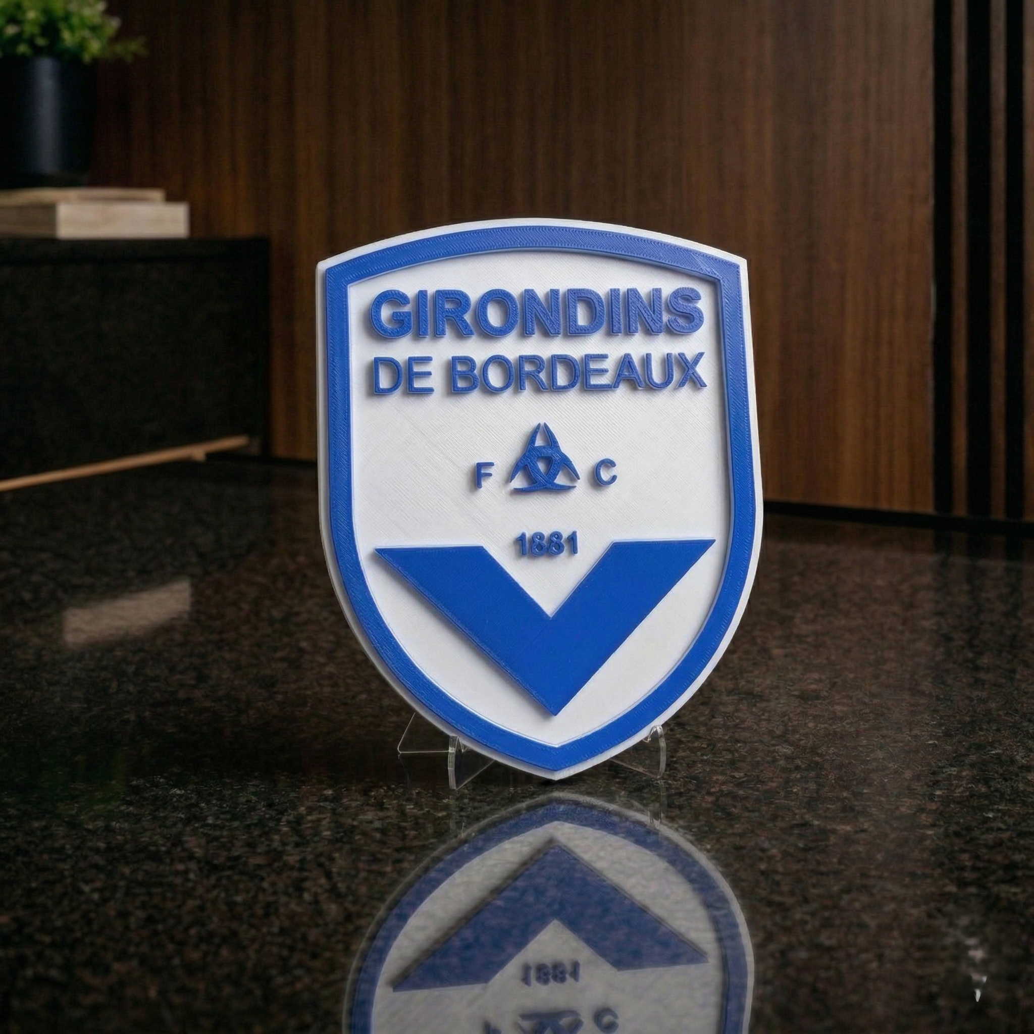 Plaque Décorative Girondins de Bordeaux – Design Premium