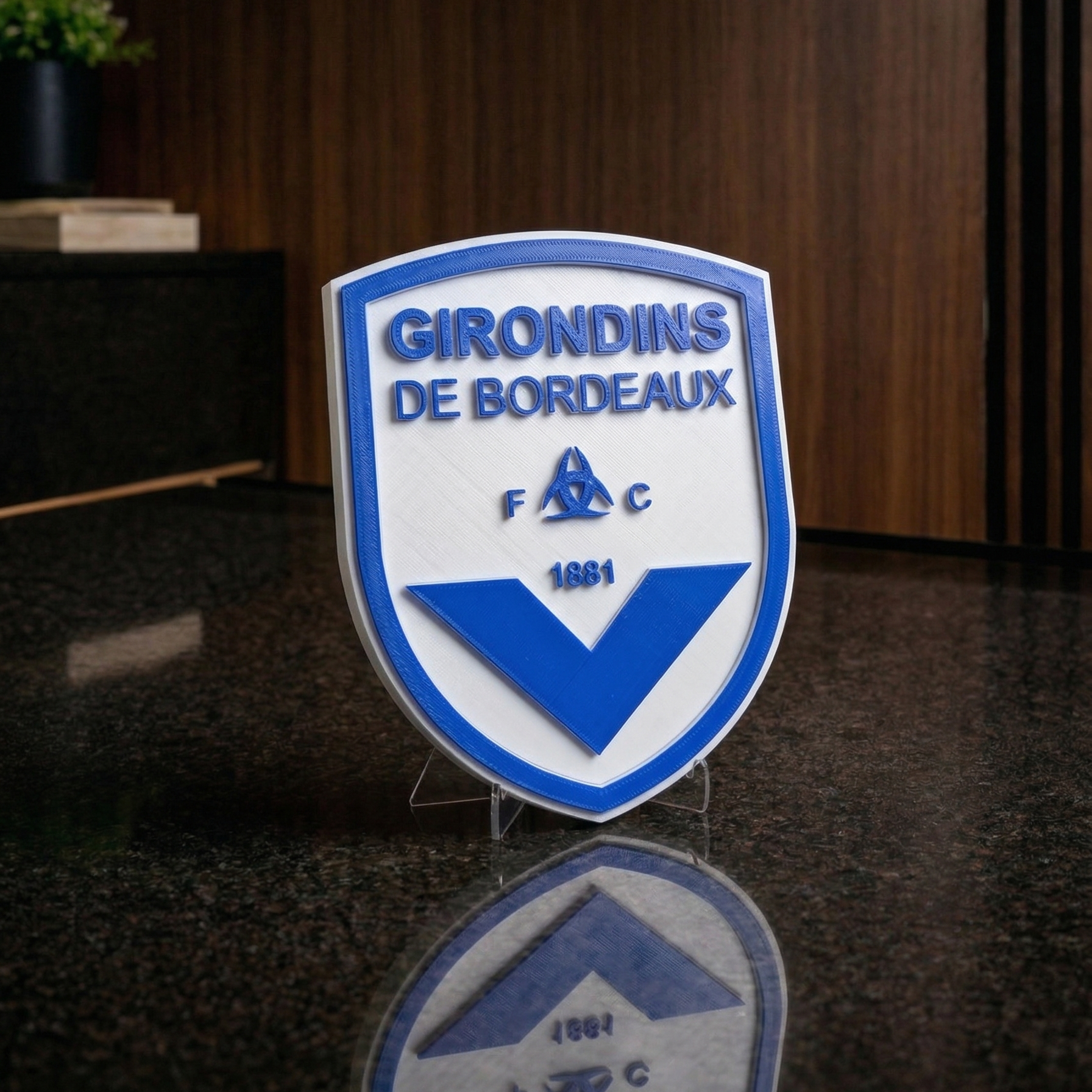 Plaque Décorative Girondins de Bordeaux – Design Premium