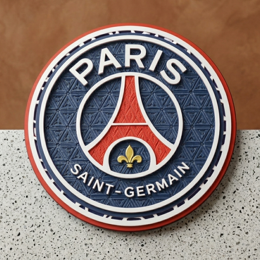 Mosaïque Décorative PSG – Design Premium