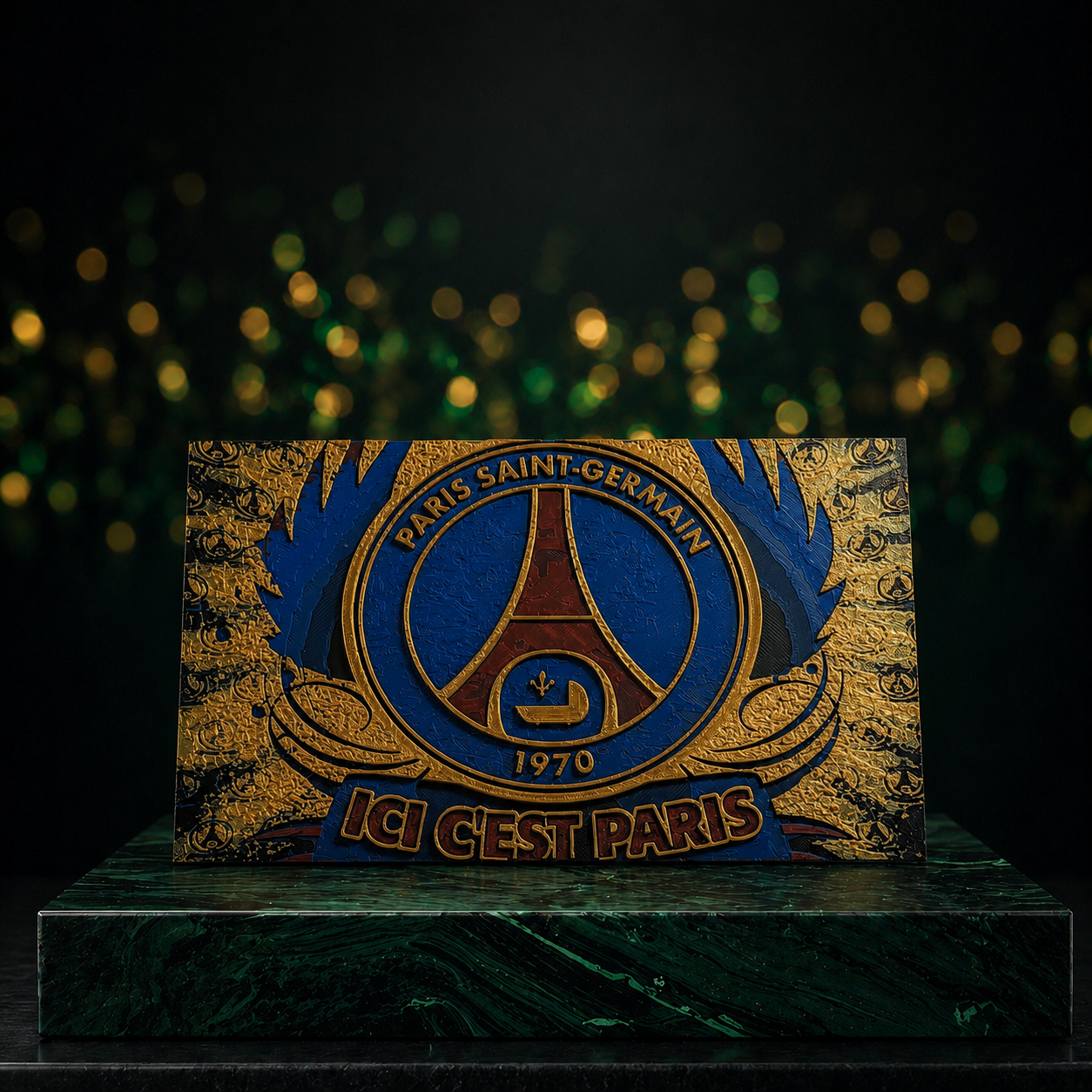 Tableau PSG – Ici C'est Paris Edition Dorée