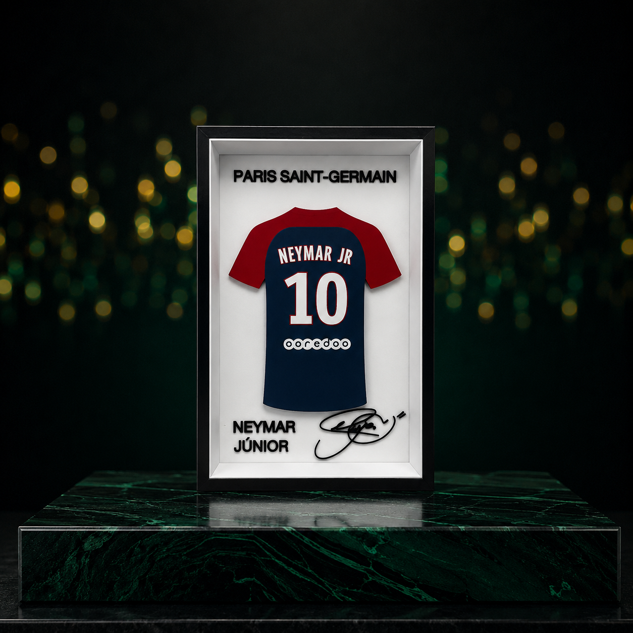 Maillot Encadré Neymar Jr. | Paris Saint-Germain | Décoration 3D Premium