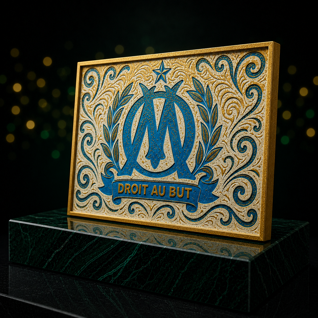 Tableau Décoratif Olympique de Marseille – Design Premium Ornemental