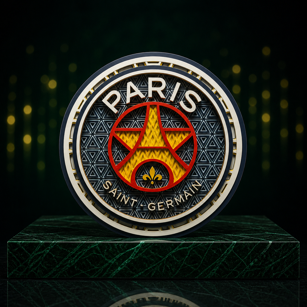 Mosaïque Décorative PSG – Edition Ronde Premium