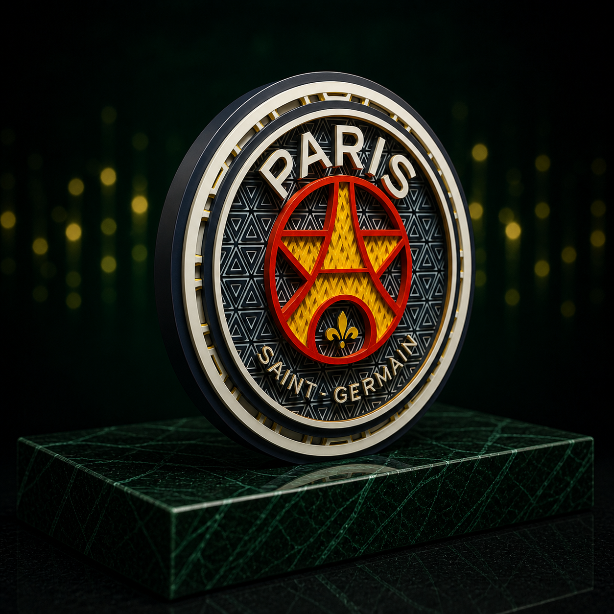Mosaïque Décorative PSG – Edition Ronde Premium