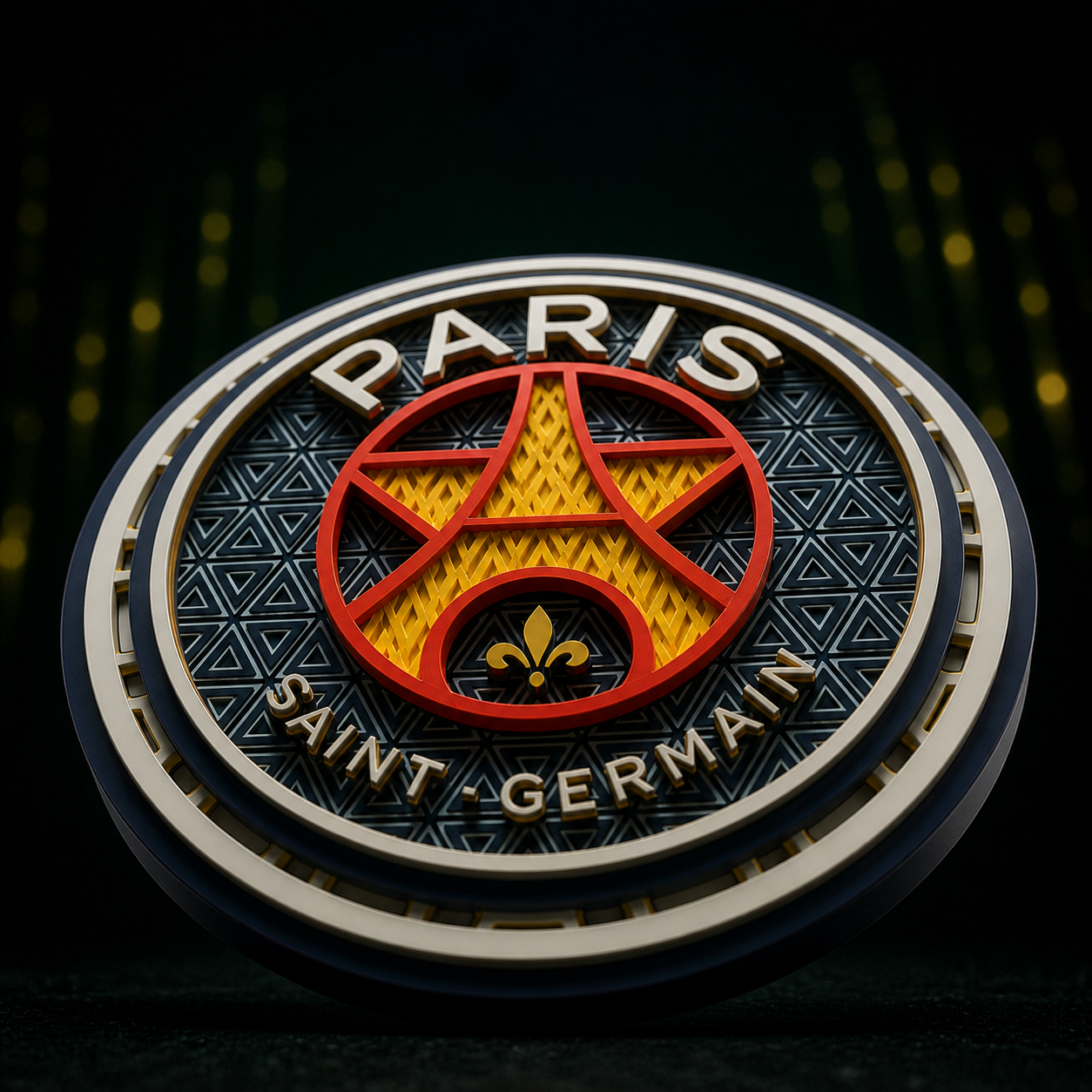 Mosaïque Décorative PSG – Edition Ronde Premium