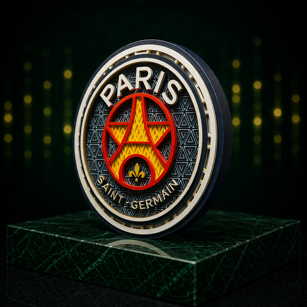 Mosaïque Décorative PSG – Edition Ronde Premium