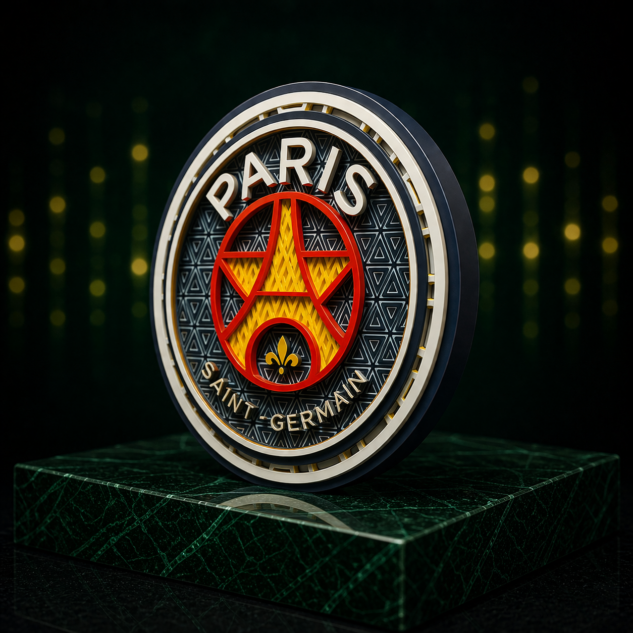 Mosaïque Décorative PSG – Edition Ronde Premium