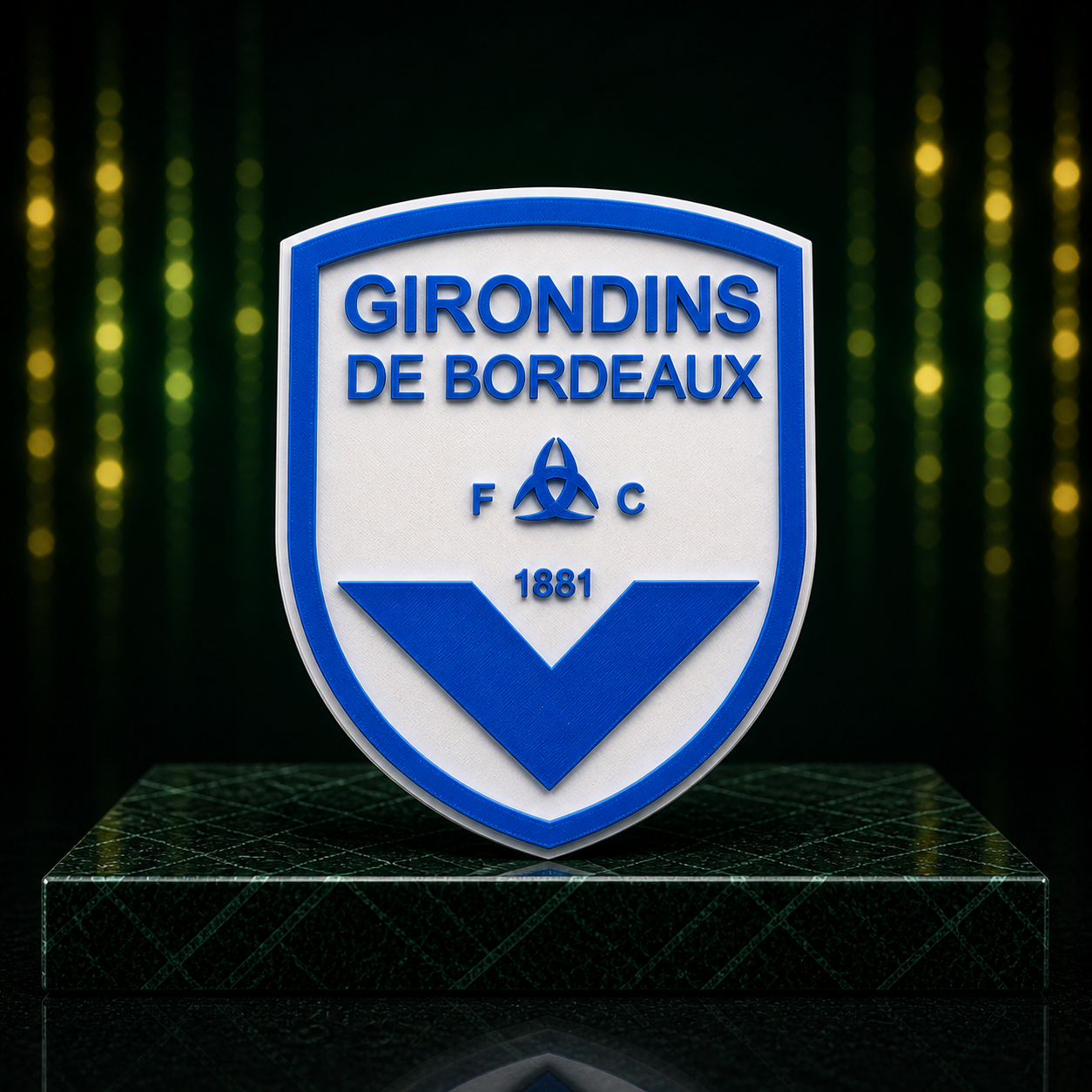 Plaque Décorative Girondins de Bordeaux – Design Premium