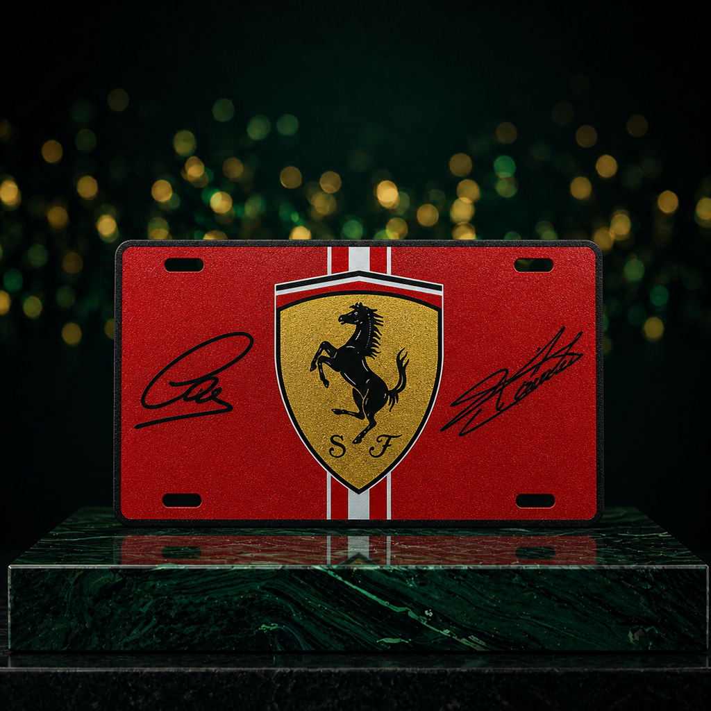 Plaque Décorative Ferrari – Design Premium