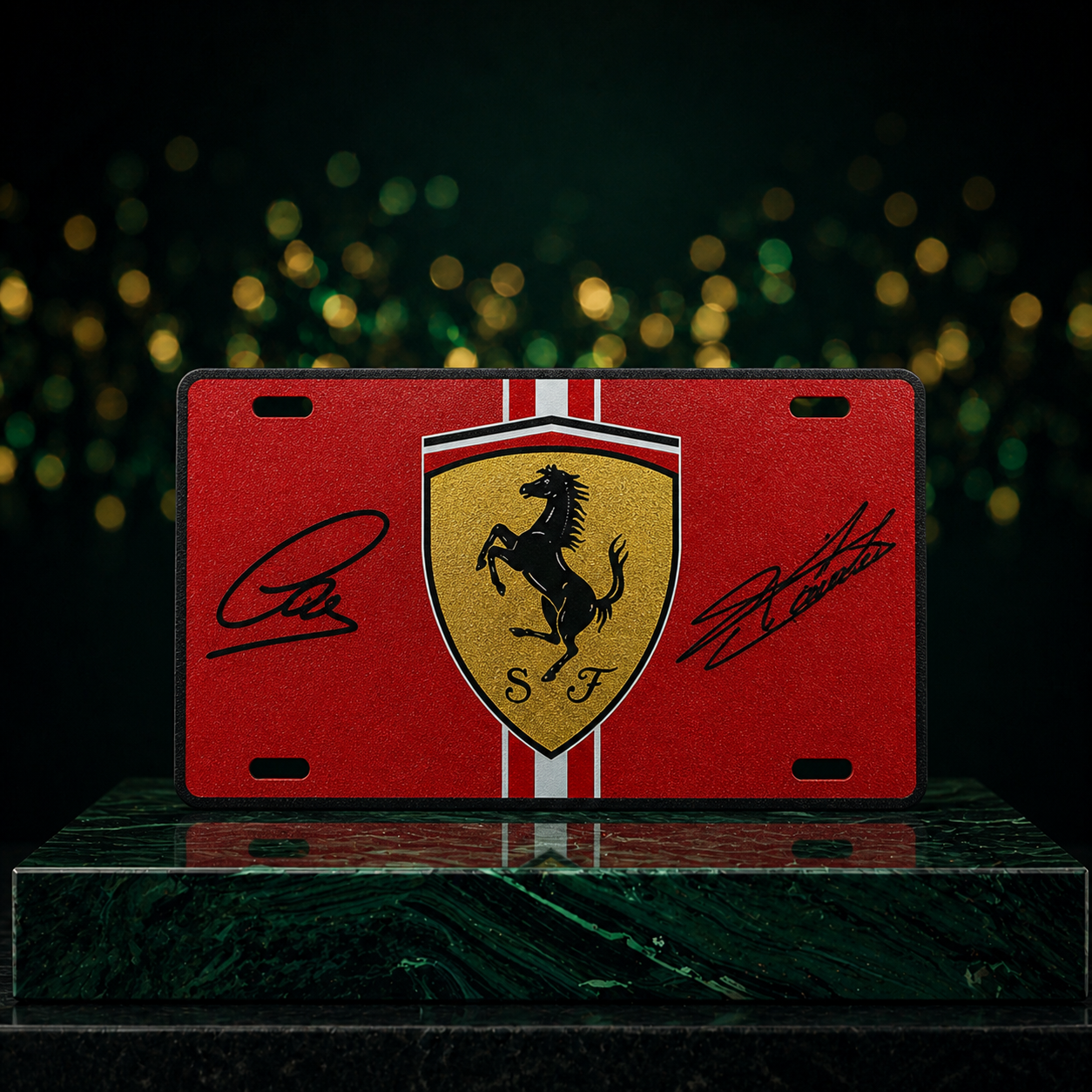 Plaque Décorative Ferrari – Design Premium