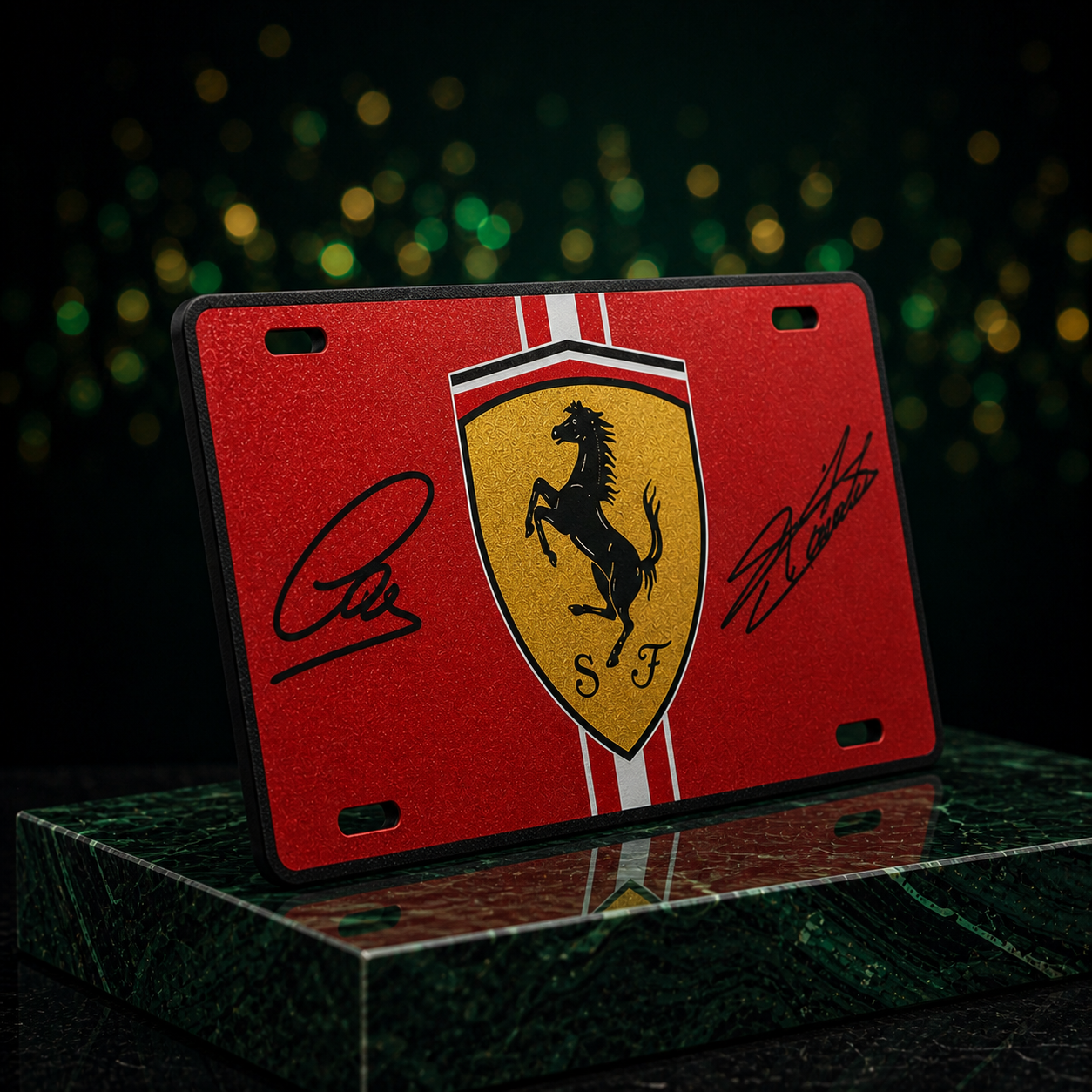 Plaque Décorative Ferrari – Design Premium