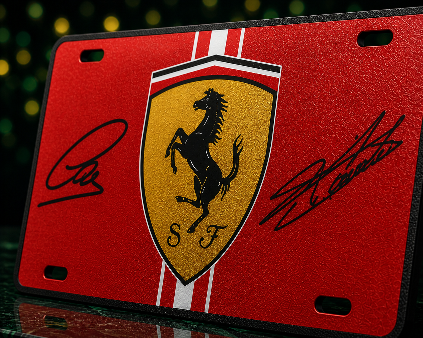 Plaque Décorative Ferrari – Design Premium