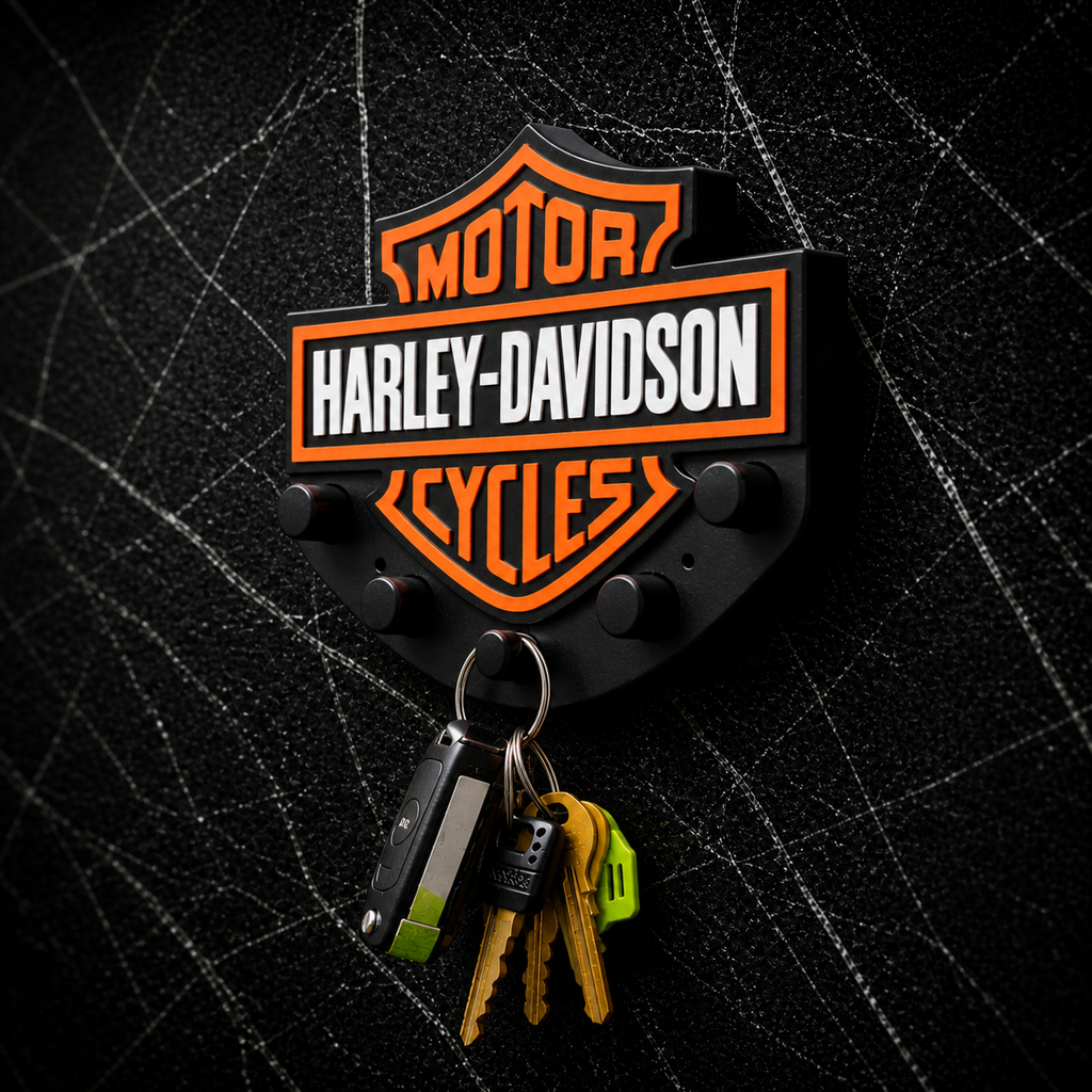 Porte-Clés Mural Harley-Davidson – Design Premium