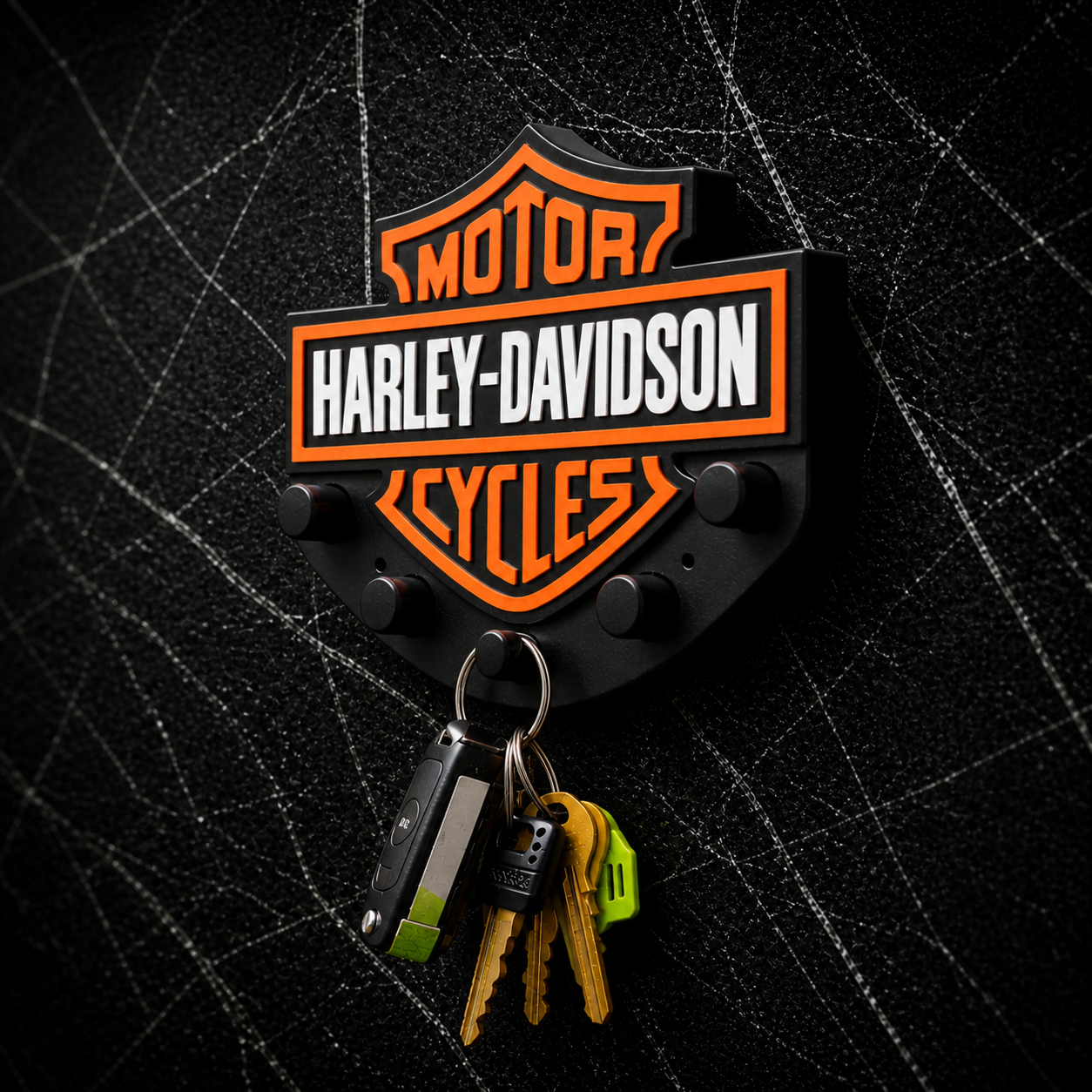 Porte-Clés Mural Harley-Davidson – Design Premium