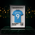 Maillot Encadré Erling Haaland | Manchester City FC | Décoration 3D Premium