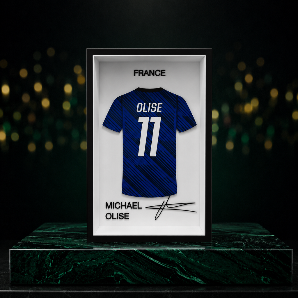 Cadre Maillot Michael Olise France #11 – Décoration Football de Collection
