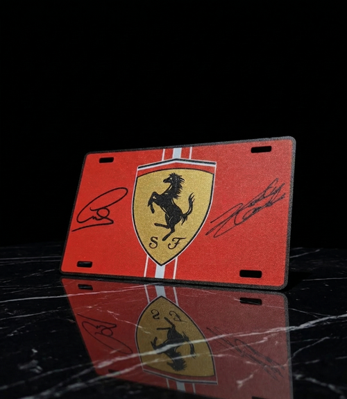 Plaque Décorative Ferrari – Design Premium